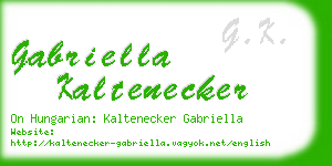 gabriella kaltenecker business card